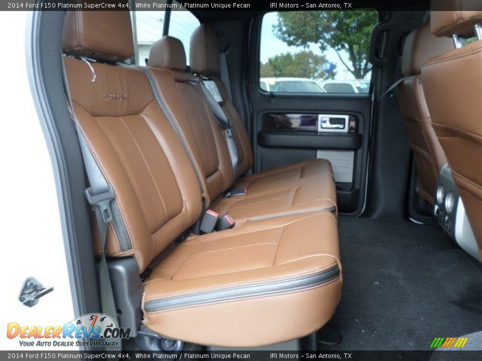 Rear Seat of 2014 Ford F150 Platinum SuperCrew 4x4 Photo #14