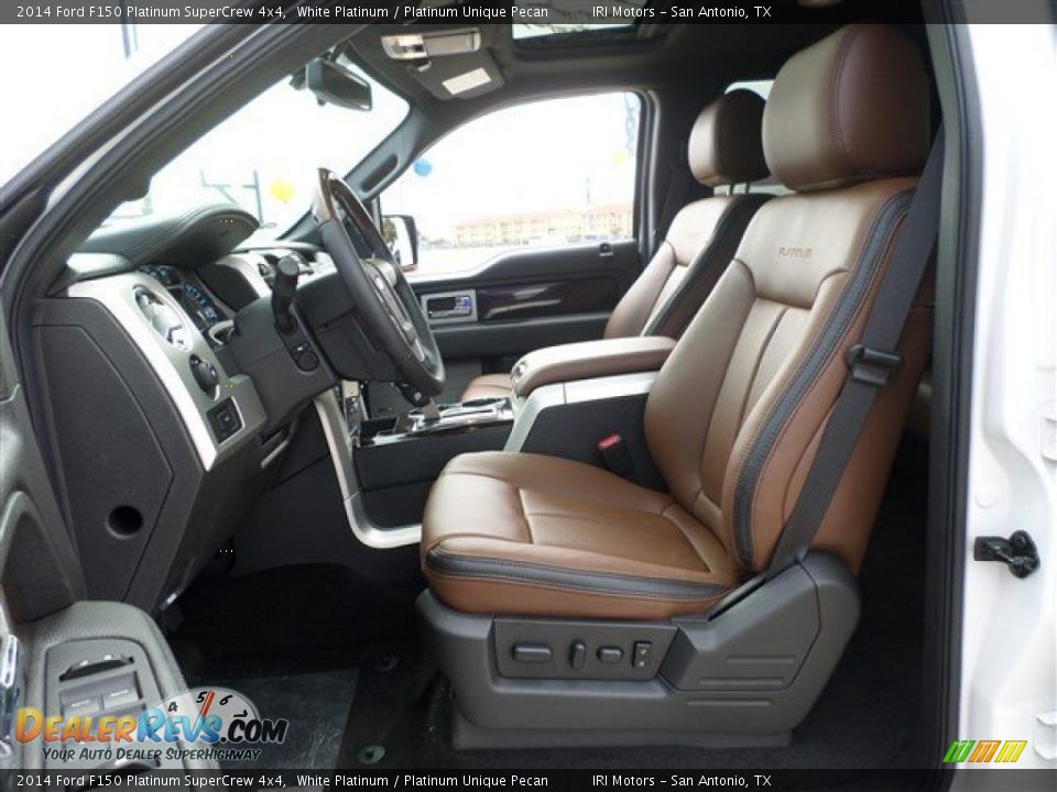 Front Seat of 2014 Ford F150 Platinum SuperCrew 4x4 Photo #24