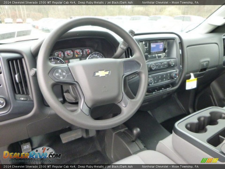 2014 Chevrolet Silverado 1500 WT Regular Cab 4x4 Deep Ruby Metallic / Jet Black/Dark Ash Photo #15