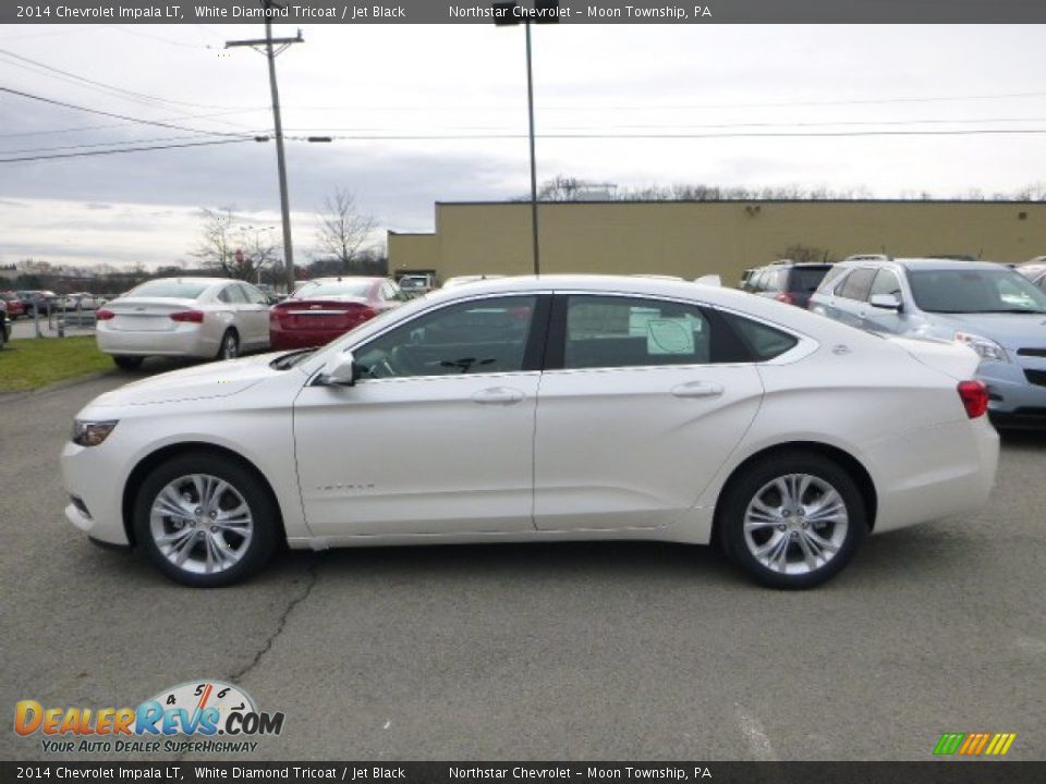 2014 Chevrolet Impala LT White Diamond Tricoat / Jet Black Photo #2