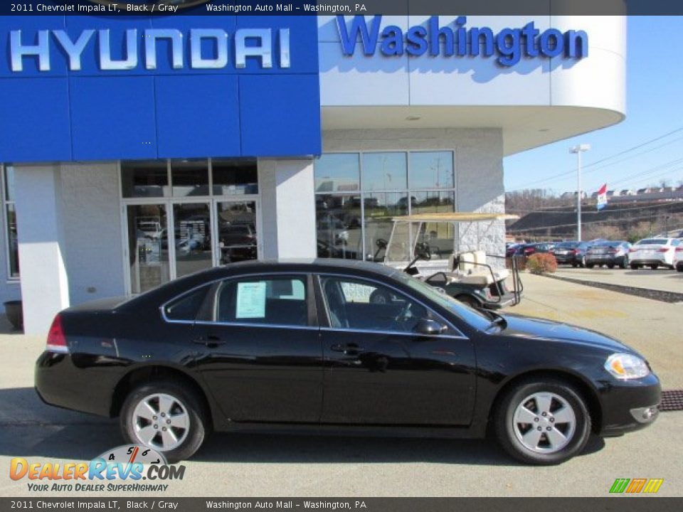 2011 Chevrolet Impala LT Black / Gray Photo #2