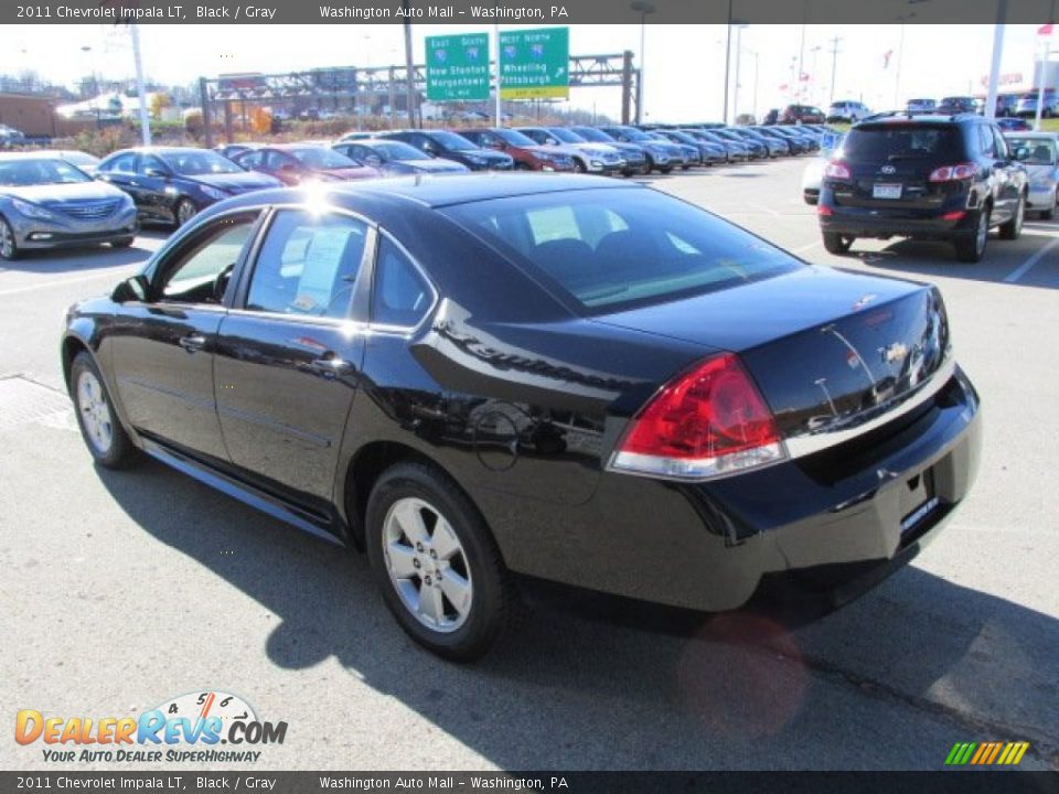 2011 Chevrolet Impala LT Black / Gray Photo #6