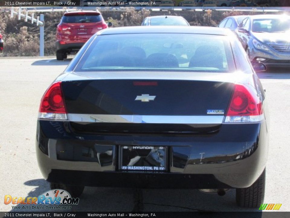 2011 Chevrolet Impala LT Black / Gray Photo #7