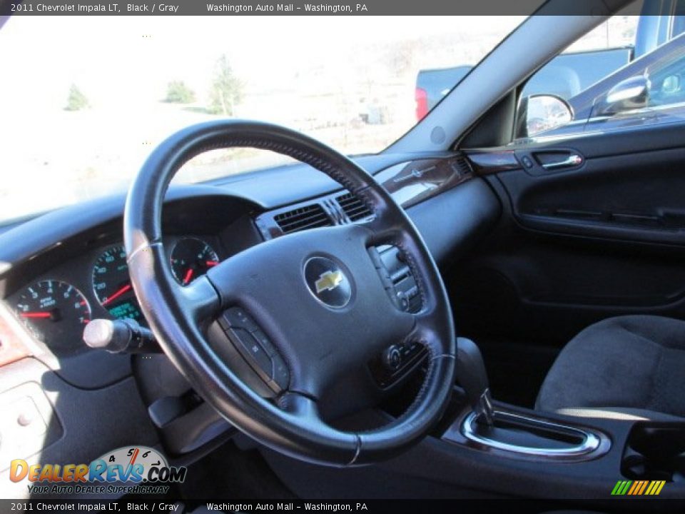 2011 Chevrolet Impala LT Black / Gray Photo #9