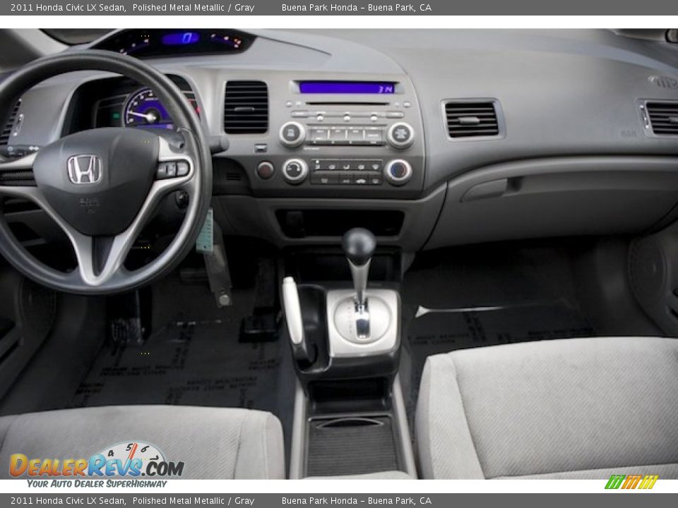 2011 Honda Civic LX Sedan Polished Metal Metallic / Gray Photo #5