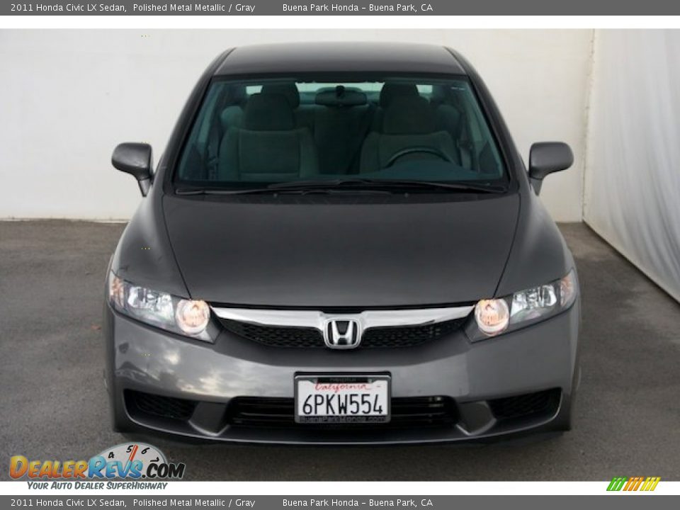 2011 Honda Civic LX Sedan Polished Metal Metallic / Gray Photo #8