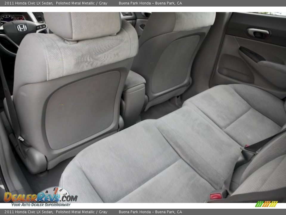 2011 Honda Civic LX Sedan Polished Metal Metallic / Gray Photo #14