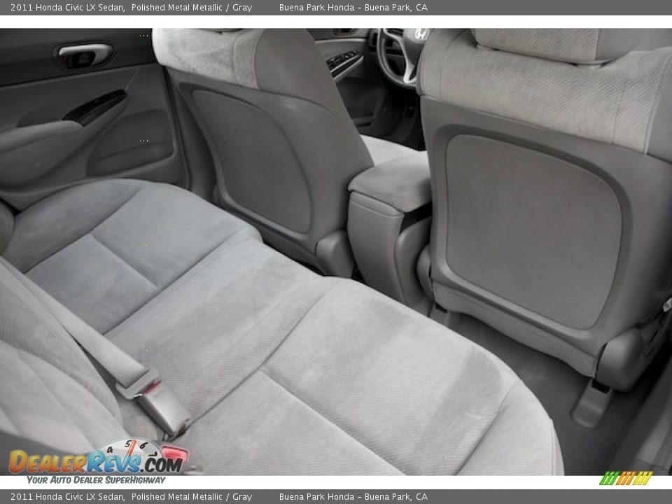 2011 Honda Civic LX Sedan Polished Metal Metallic / Gray Photo #17