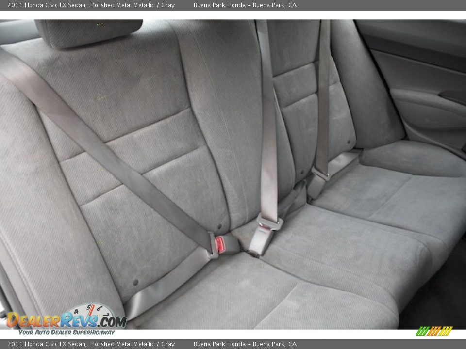 2011 Honda Civic LX Sedan Polished Metal Metallic / Gray Photo #18