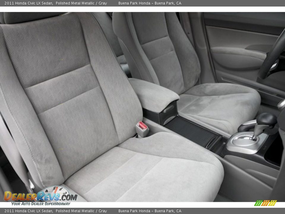 2011 Honda Civic LX Sedan Polished Metal Metallic / Gray Photo #21