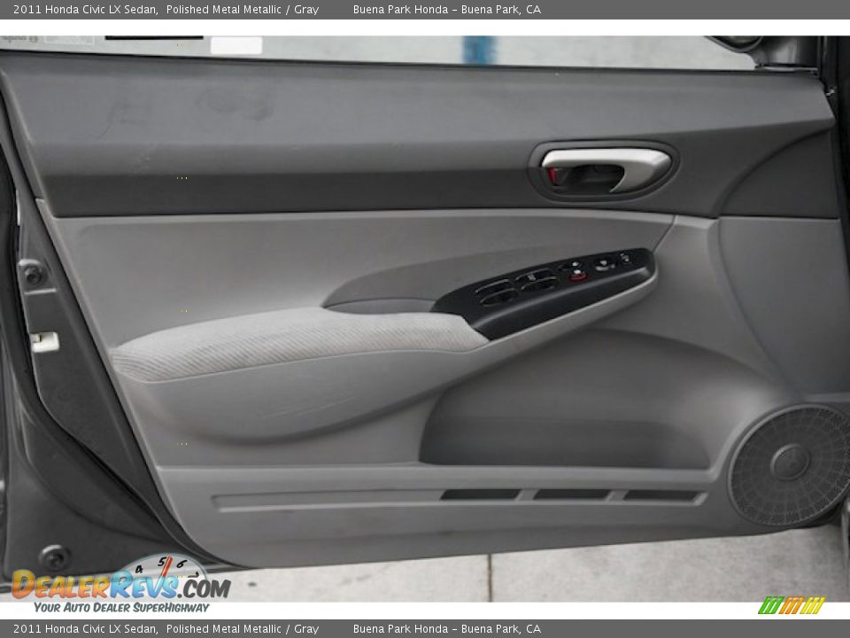 2011 Honda Civic LX Sedan Polished Metal Metallic / Gray Photo #23