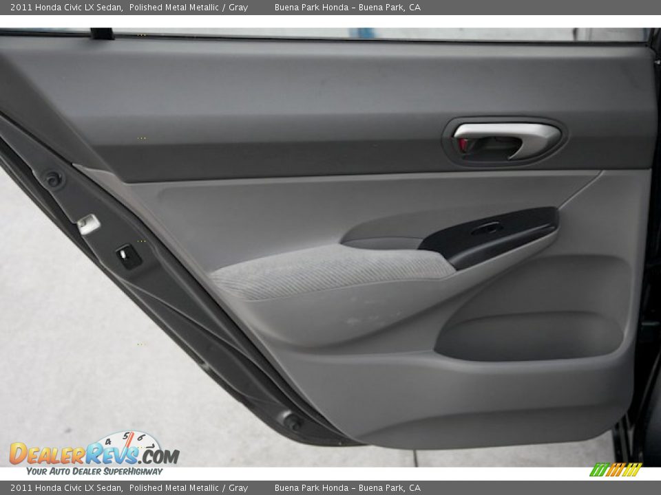 2011 Honda Civic LX Sedan Polished Metal Metallic / Gray Photo #24