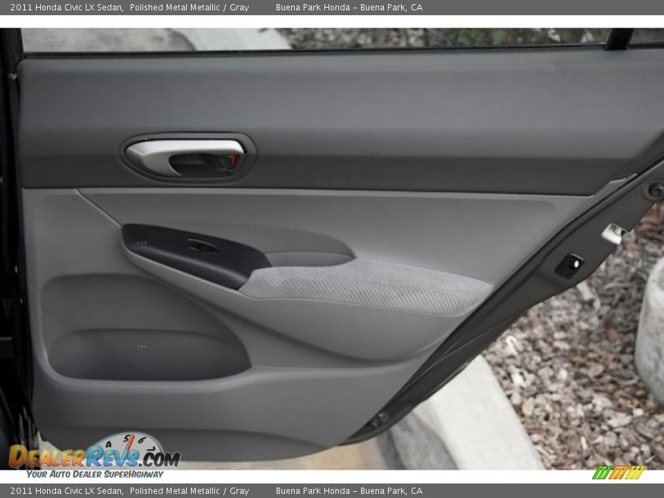 2011 Honda Civic LX Sedan Polished Metal Metallic / Gray Photo #25