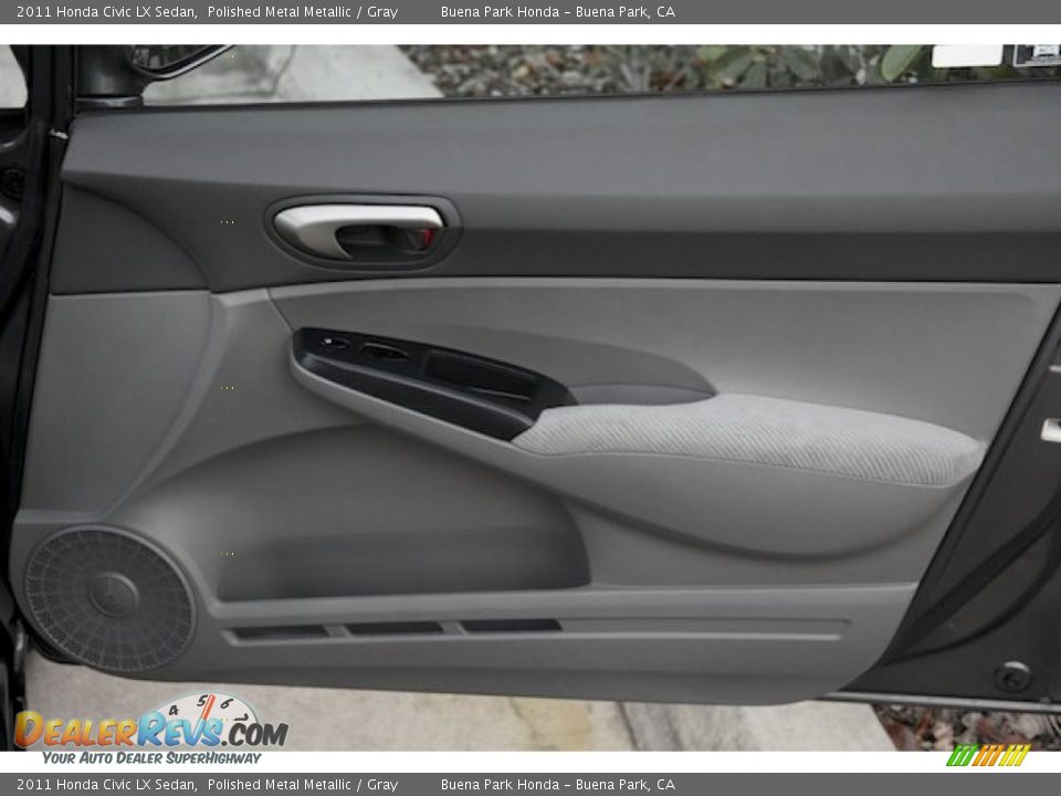 2011 Honda Civic LX Sedan Polished Metal Metallic / Gray Photo #26