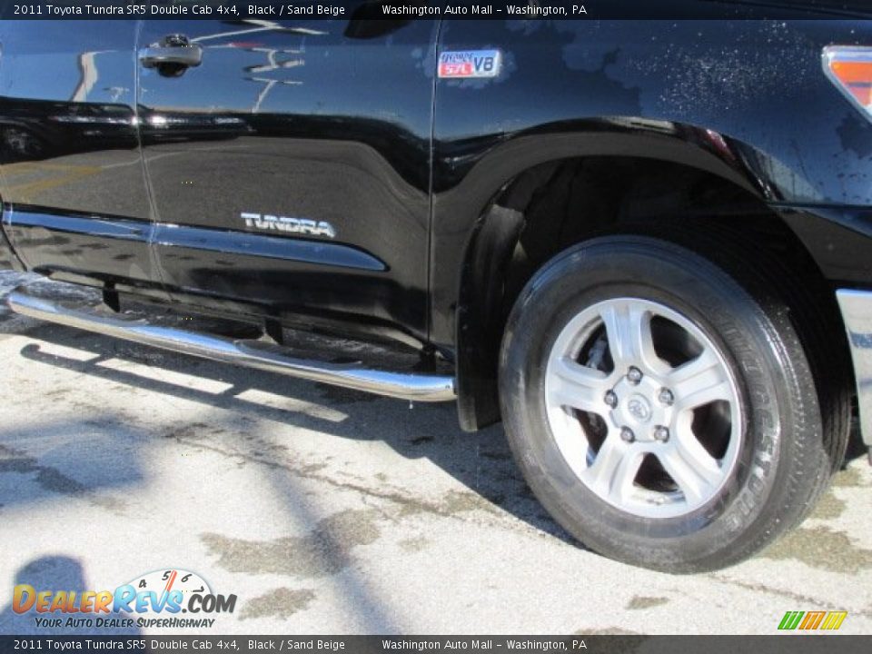 2011 Toyota Tundra SR5 Double Cab 4x4 Black / Sand Beige Photo #3