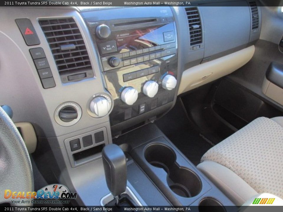 2011 Toyota Tundra SR5 Double Cab 4x4 Black / Sand Beige Photo #14