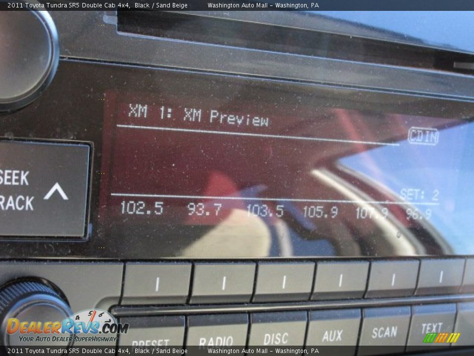 2011 Toyota Tundra SR5 Double Cab 4x4 Black / Sand Beige Photo #15