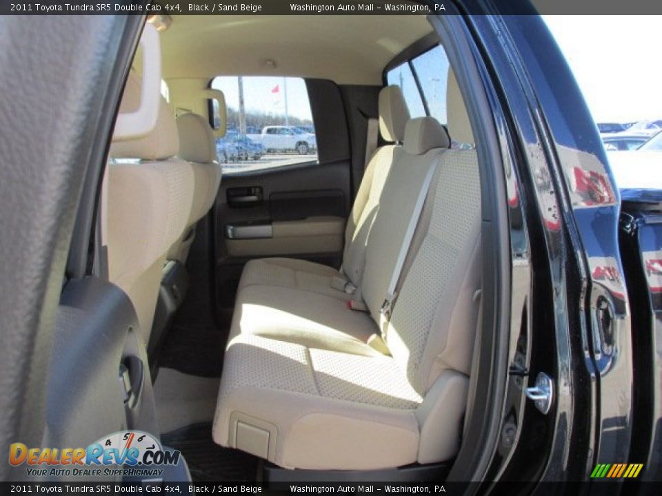 2011 Toyota Tundra SR5 Double Cab 4x4 Black / Sand Beige Photo #16