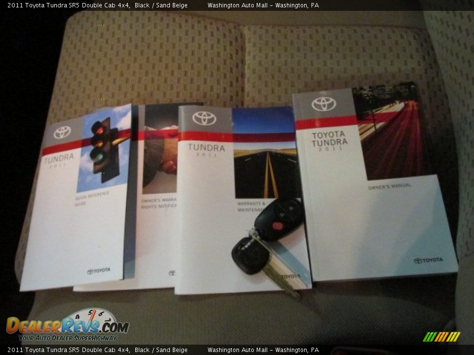 2011 Toyota Tundra SR5 Double Cab 4x4 Black / Sand Beige Photo #17