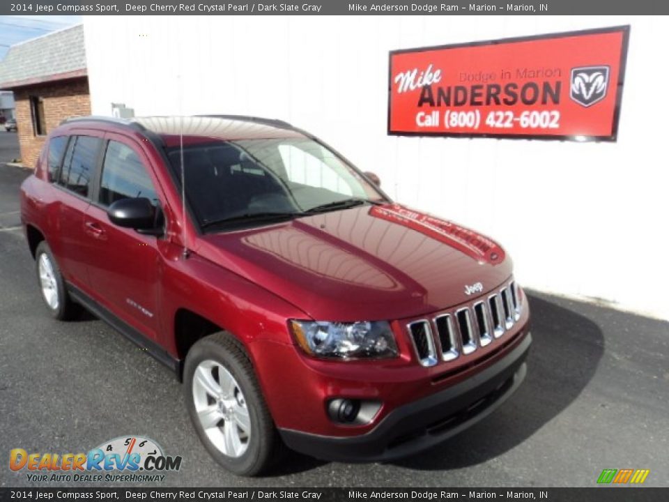 2014 Jeep Compass Sport Deep Cherry Red Crystal Pearl / Dark Slate Gray Photo #1
