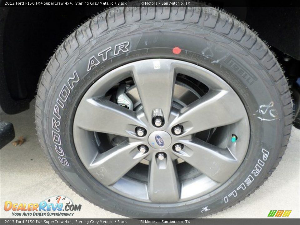 2013 Ford F150 FX4 SuperCrew 4x4 Sterling Gray Metallic / Black Photo #8