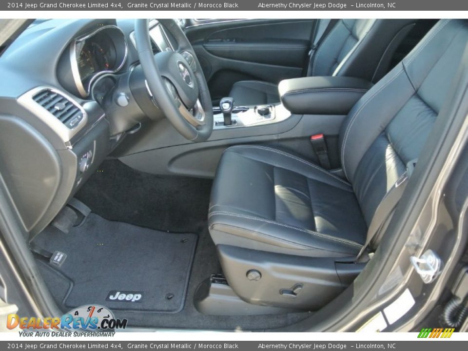 2014 Jeep Grand Cherokee Limited 4x4 Granite Crystal Metallic / Morocco Black Photo #8