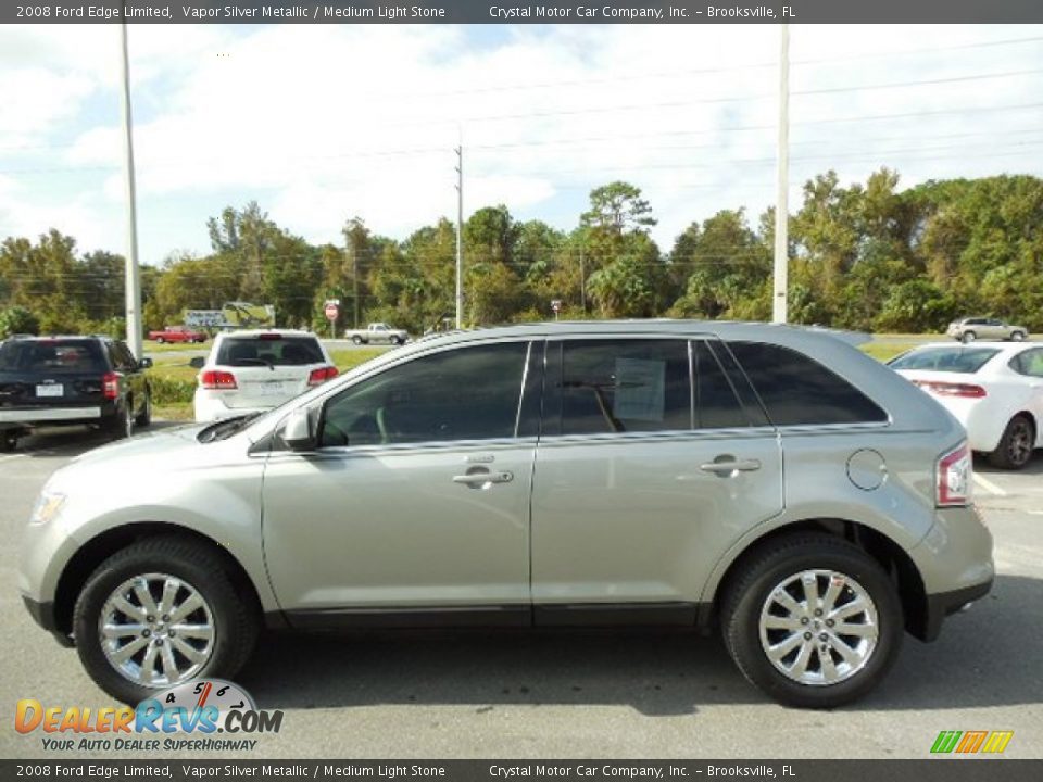 2008 Ford Edge Limited Vapor Silver Metallic / Medium Light Stone Photo #2