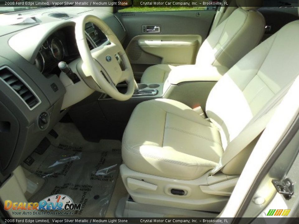 2008 Ford Edge Limited Vapor Silver Metallic / Medium Light Stone Photo #4