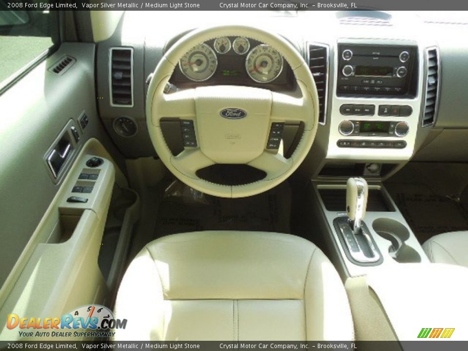 2008 Ford Edge Limited Vapor Silver Metallic / Medium Light Stone Photo #6
