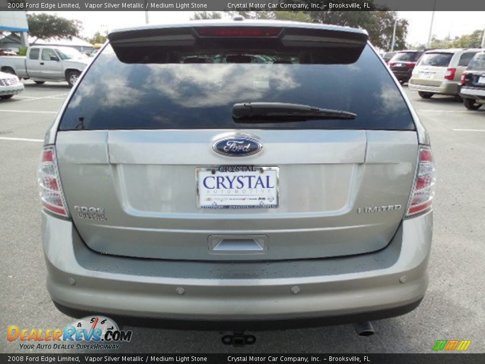 2008 Ford Edge Limited Vapor Silver Metallic / Medium Light Stone Photo #8