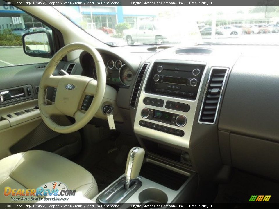2008 Ford Edge Limited Vapor Silver Metallic / Medium Light Stone Photo #12