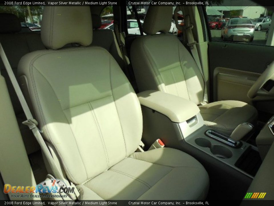 2008 Ford Edge Limited Vapor Silver Metallic / Medium Light Stone Photo #13