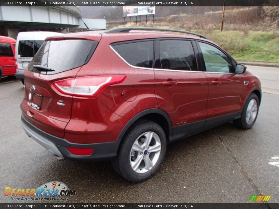 2014 Ford Escape SE 1.6L EcoBoost 4WD Sunset / Medium Light Stone Photo #8