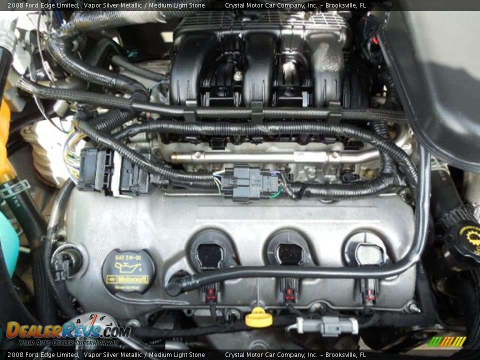 2008 Ford Edge Limited Vapor Silver Metallic / Medium Light Stone Photo #17
