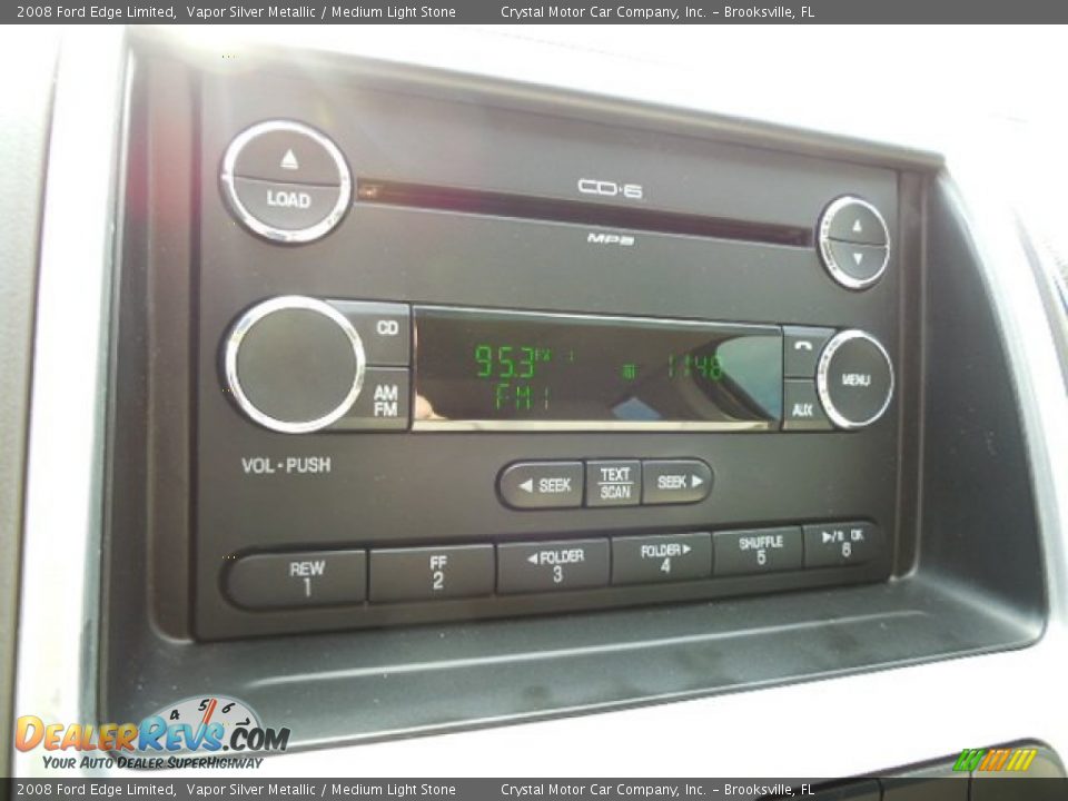 2008 Ford Edge Limited Vapor Silver Metallic / Medium Light Stone Photo #20