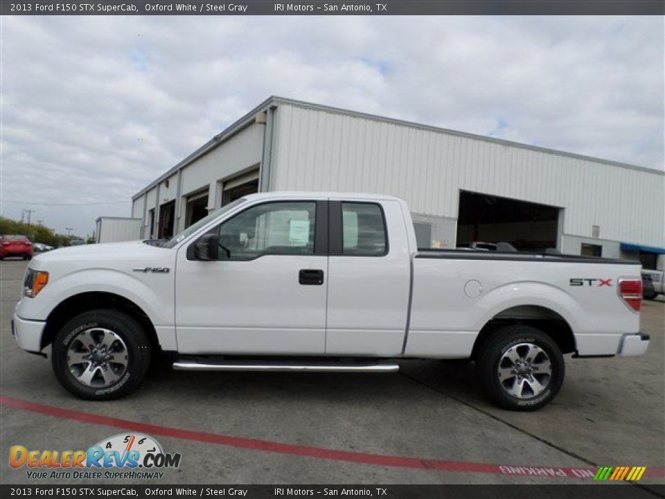 2013 Ford F150 STX SuperCab Oxford White / Steel Gray Photo #2