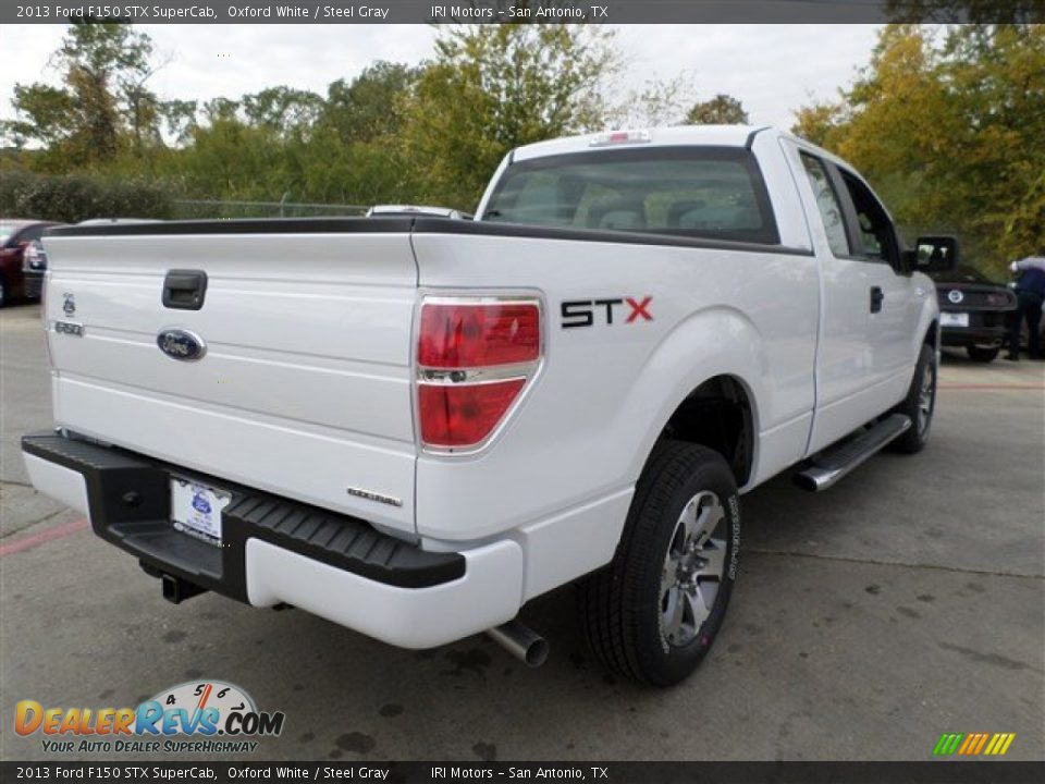 2013 Ford F150 STX SuperCab Oxford White / Steel Gray Photo #5