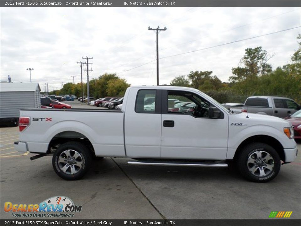 2013 Ford F150 STX SuperCab Oxford White / Steel Gray Photo #6