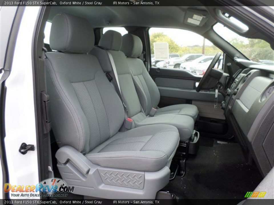 2013 Ford F150 STX SuperCab Oxford White / Steel Gray Photo #10