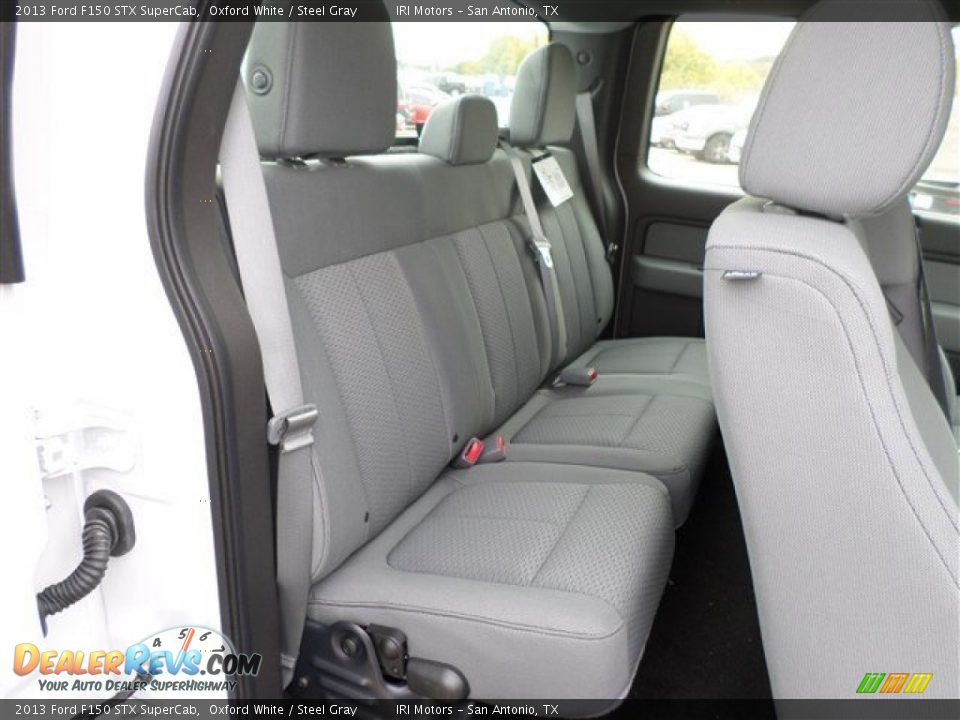 2013 Ford F150 STX SuperCab Oxford White / Steel Gray Photo #14