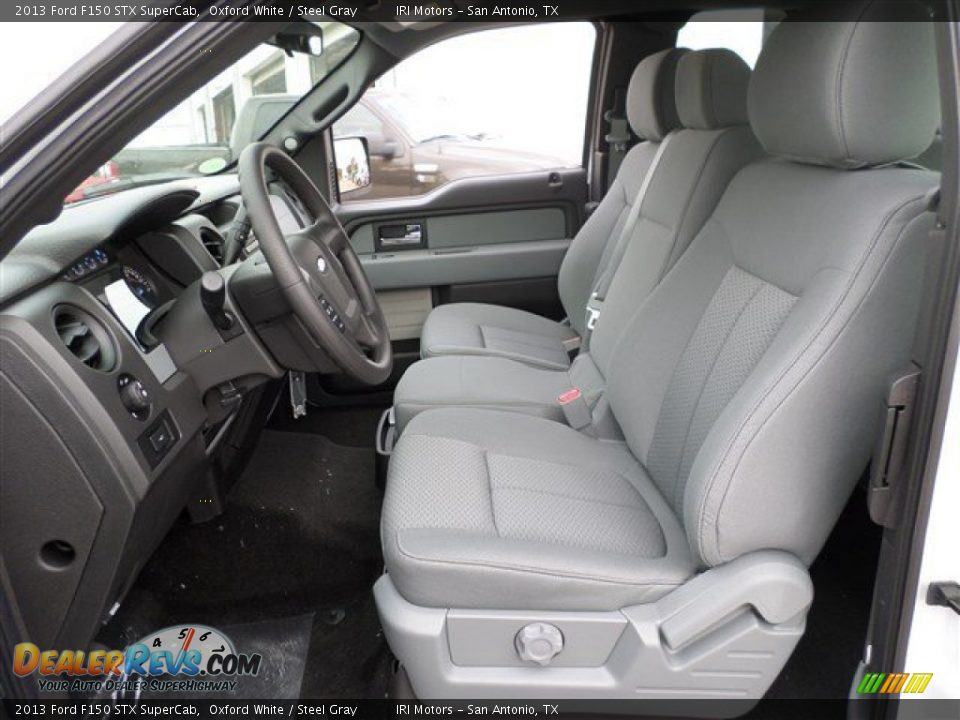 2013 Ford F150 STX SuperCab Oxford White / Steel Gray Photo #23
