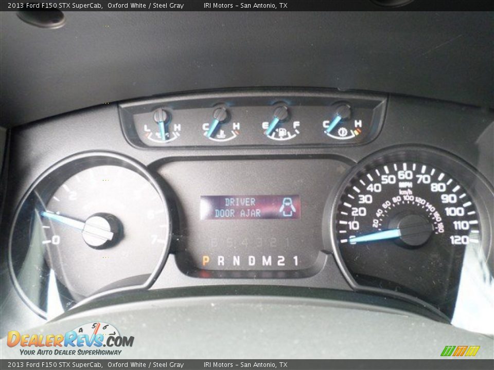 2013 Ford F150 STX SuperCab Oxford White / Steel Gray Photo #24