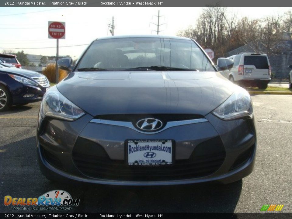 2012 Hyundai Veloster Triathlon Gray / Black Photo #2
