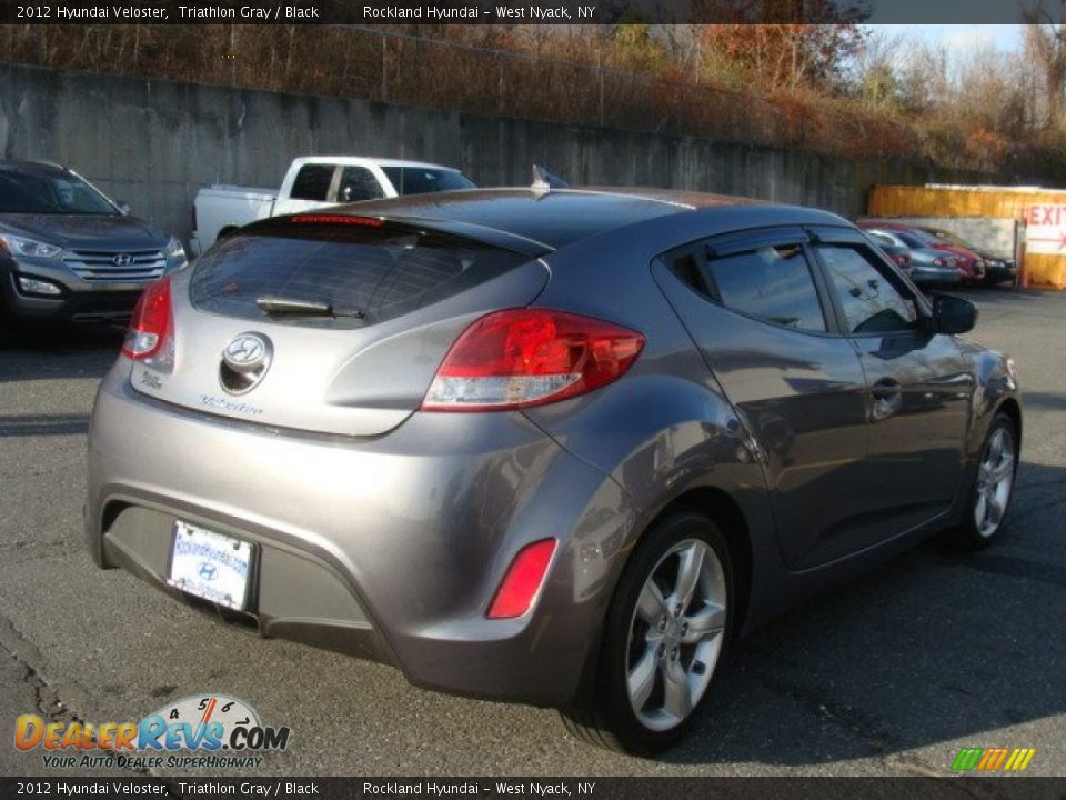 2012 Hyundai Veloster Triathlon Gray / Black Photo #4