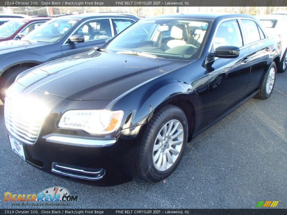 2014 Chrysler 300 Gloss Black / Black/Light Frost Beige Photo #1