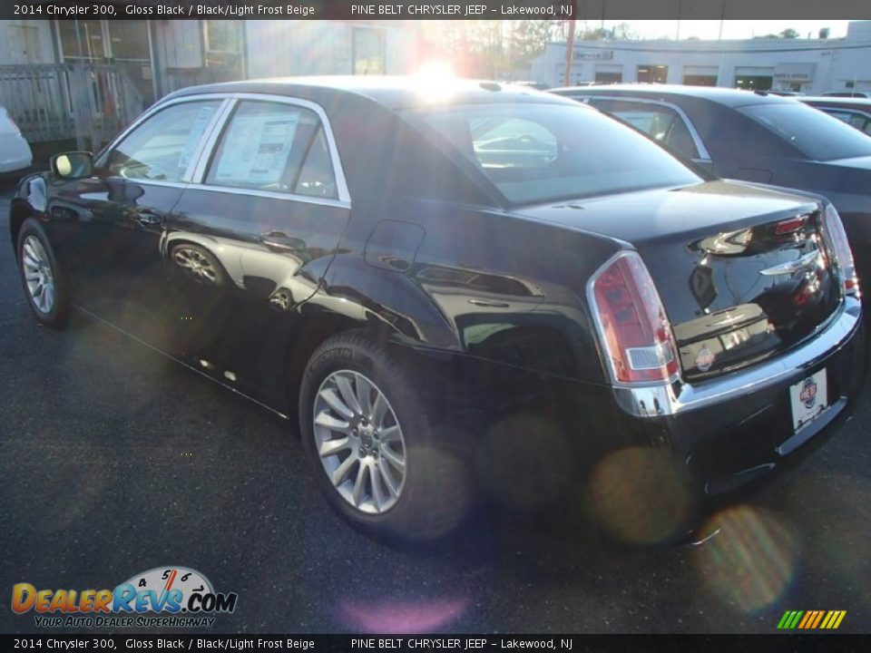 2014 Chrysler 300 Gloss Black / Black/Light Frost Beige Photo #2