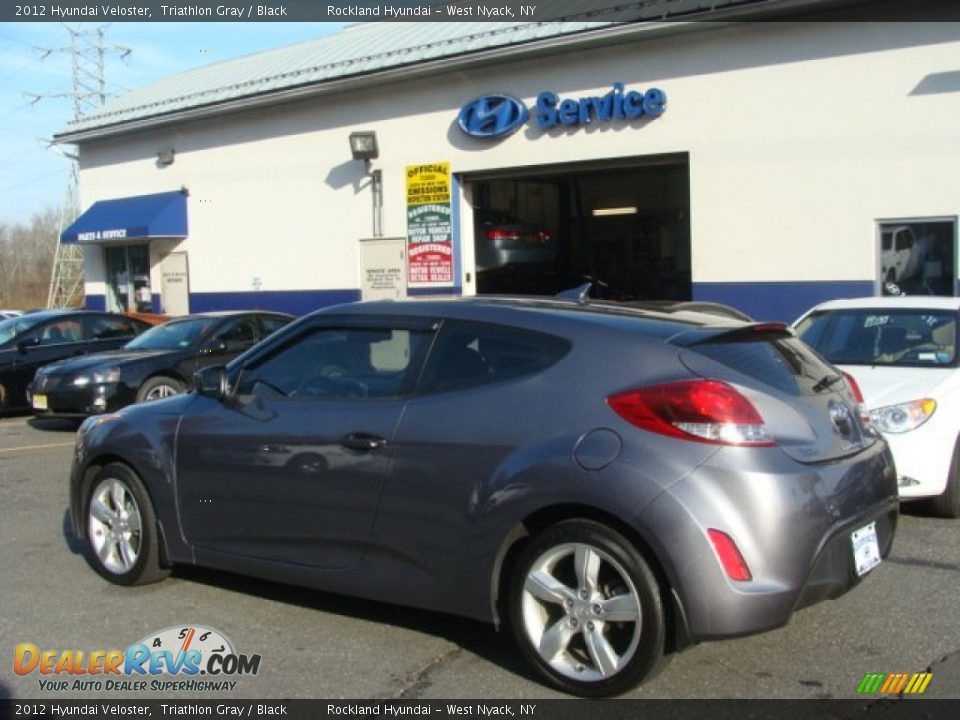 2012 Hyundai Veloster Triathlon Gray / Black Photo #6