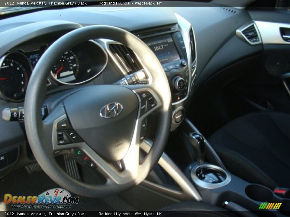 2012 Hyundai Veloster Triathlon Gray / Black Photo #8