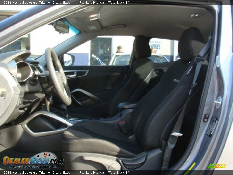 2012 Hyundai Veloster Triathlon Gray / Black Photo #9