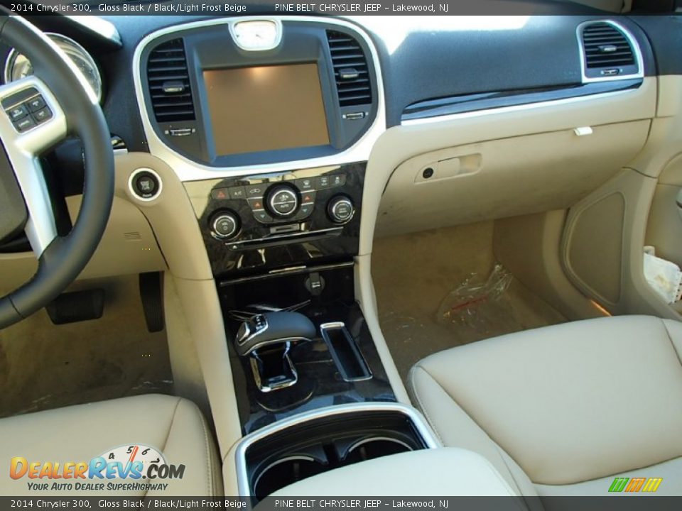 2014 Chrysler 300 Gloss Black / Black/Light Frost Beige Photo #5